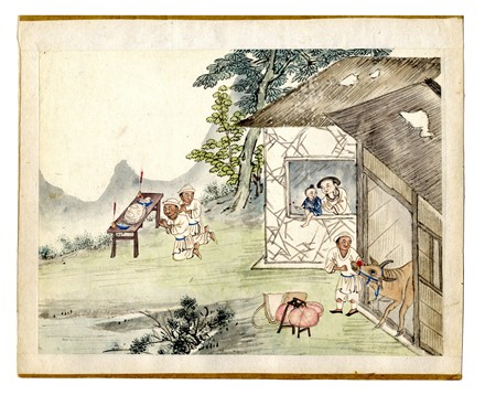 Quindici illustrazioni con scene agresti.  - Auction Arte Antica, Moderna e Contemporanea [parte I] - Libreria Antiquaria Gonnelli - Casa d'Aste - Gonnelli Casa d'Aste