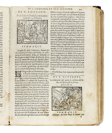  Jacobus de Voragine : Legendario delle vite de' santi... Agiografia  - Auction Books, Autographs and Manuscripts - Libreria Antiquaria Gonnelli - Casa d'Aste - Gonnelli Casa d'Aste