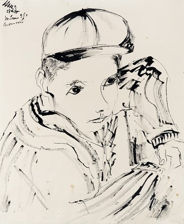  Autori vari : Lotto composto di 2 stampe e 1 disegno.  Primo Conti  (Firenze, 1900 - Fiesole, 1988), Virgilio Guidi  (Roma, 1891 - Venezia, 1984), Giovanni Omiccioli  (Roma, 1901 - 1975)  - Auction Arte Antica, Moderna e Contemporanea [parte II] - Libreria Antiquaria Gonnelli - Casa d'Aste - Gonnelli Casa d'Aste