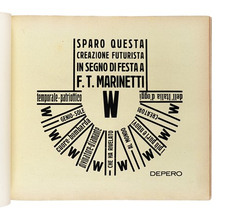  Depero Fortunato : Depero futurista.  Felice Azari  (Pallanza, 1895 - Milano, 1930)  - Asta Libri, autografi e manoscritti - Libreria Antiquaria Gonnelli - Casa d'Aste - Gonnelli Casa d'Aste