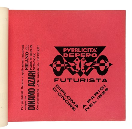  Depero Fortunato : Depero futurista.  Felice Azari  (Pallanza, 1895 - Milano, 1930)  - Asta Libri, autografi e manoscritti - Libreria Antiquaria Gonnelli - Casa d'Aste - Gonnelli Casa d'Aste