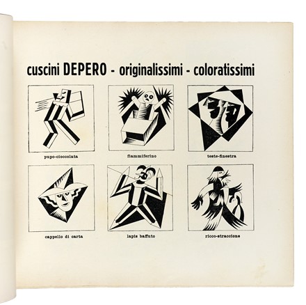  Depero Fortunato : Depero futurista.  Felice Azari  (Pallanza, 1895 - Milano, 1930)  - Asta Libri, autografi e manoscritti - Libreria Antiquaria Gonnelli - Casa d'Aste - Gonnelli Casa d'Aste