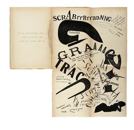  Marinetti Filippo Tommaso : Les mots en libert� futuristes. Futurismo, Arte  - Auction Books, Autographs and Manuscripts - Libreria Antiquaria Gonnelli - Casa d'Aste - Gonnelli Casa d'Aste
