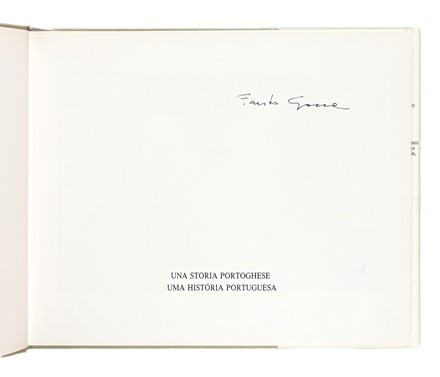  Giaccone Fausto : Una storia portoghese. Arte, Fotografia, Cataloghi di arte, Arte, Arte  Antonio Tabucchi  - Auction Books, Autographs and Manuscripts - Libreria Antiquaria Gonnelli - Casa d'Aste - Gonnelli Casa d'Aste