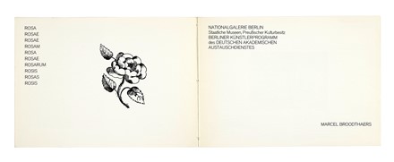  Broodthaers Marcel : Marcel Broodthaers. Arte, Cataloghi di arte, Arte  - Auction Books, Autographs and Manuscripts - Libreria Antiquaria Gonnelli - Casa d'Aste - Gonnelli Casa d'Aste