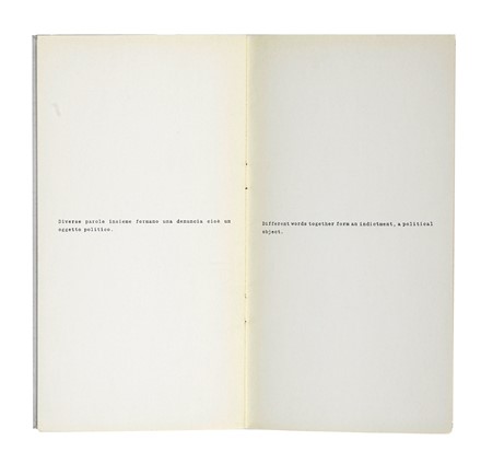  Agnetti Vincenzo : Lotto di 5 opere di Vincenzo Agnetti. Arte, Libro d'Artista, Cataloghi di arte, Collezionismo e Bibliografia, Arte  - Auction Books, Autographs and Manuscripts - Libreria Antiquaria Gonnelli - Casa d'Aste - Gonnelli Casa d'Aste