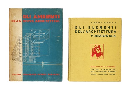  Fillia [pseud. di Colombo Luigi Enrico] : Gli ambienti della nuova architettura. Futurismo, Architettura, Arte  Alberto Sartoris  (Torino, 1901 - Saint-Loup-Pompaples, 1998), Filippo Tommaso Marinetti  (1876 - 1994)  - Auction Books, Autographs and Manuscripts - Libreria Antiquaria Gonnelli - Casa d'Aste - Gonnelli Casa d'Aste