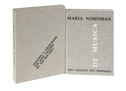  Nordman Maria : New Conjunct City Proposals. De Musica. Libro d'Artista, Cataloghi di arte, Collezionismo e Bibliografia, Arte  - Auction Books, Autographs and Manuscripts - Libreria Antiquaria Gonnelli - Casa d'Aste - Gonnelli Casa d'Aste