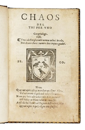  Folengo Teofilo : Chaos del tri per uno...  - Asta Libri, autografi e manoscritti - Libreria Antiquaria Gonnelli - Casa d'Aste - Gonnelli Casa d'Aste