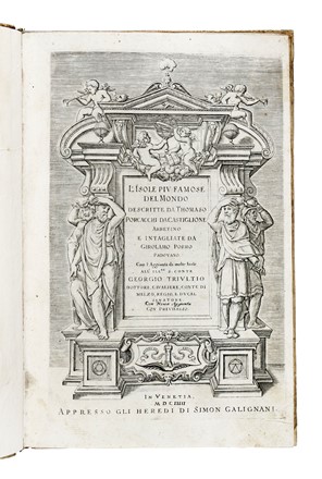  Porcacchi Tommaso : L'isole piu famose del mondo [...] intagliate da Girolamo Porro... Atlanti, Geografia e viaggi  - Auction Books, Autographs and Manuscripts - Libreria Antiquaria Gonnelli - Casa d'Aste - Gonnelli Casa d'Aste