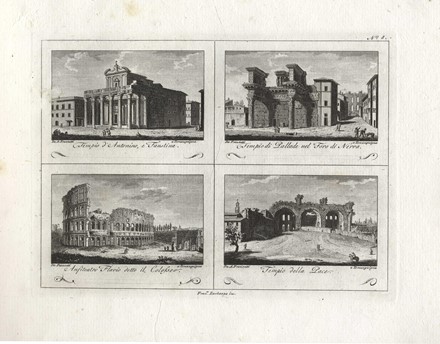  Giovanni Battista Cipriani  (Firenze, 1727 - Hammersmith, 1785), Francesco Morelli  (1768), Antonio Giuseppe Barbazza  (Roma, 1722) : Raccolta di Num.� 320 Vedute s� antiche, che moderne della citt� di Roma e di alcuni luoghi suburbani Incise a bulino in N.� 80 rami.  - Auction Arte Antica, Moderna e Contemporanea [parte I] - Libreria Antiquaria Gonnelli - Casa d'Aste - Gonnelli Casa d'Aste
