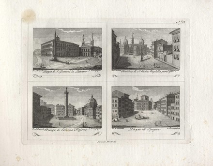 Giovanni Battista Cipriani  (Firenze, 1727 - Hammersmith, 1785), Francesco Morelli  (1768), Antonio Giuseppe Barbazza  (Roma, 1722) : Raccolta di Num.� 320 Vedute s� antiche, che moderne della citt� di Roma e di alcuni luoghi suburbani Incise a bulino in N.� 80 rami.  - Auction Arte Antica, Moderna e Contemporanea [parte I] - Libreria Antiquaria Gonnelli - Casa d'Aste - Gonnelli Casa d'Aste