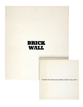  LeWitt Sol [pseud. di LeWitt Solomon] : Brick Wall. Libro d'Artista, Collezionismo e Bibliografia  - Auction Books, Autographs and Manuscripts - Libreria Antiquaria Gonnelli - Casa d'Aste - Gonnelli Casa d'Aste