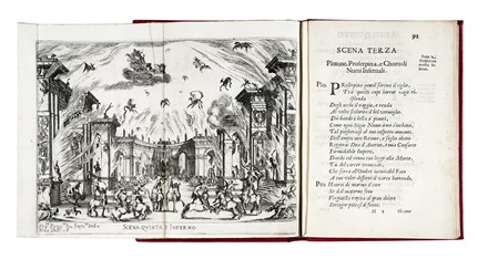  Coppola Giovanni Carlo : Le nozze degli Dei, favola [...] rappresentata in musica in Firenze nelle reali nozze de Serenis.mi Gran Duchi di Toschana Ferdinando II. e Vittoria principessa d'Urbino. Figurato, Feste - Folklore - Giochi - Sport, Collezionismo e Bibliografia  Francesco Rondinelli, Stefano Della Bella  (Firenze, 1610 - 1664)  - Auction Books, Autographs and Manuscripts - Libreria Antiquaria Gonnelli - Casa d'Aste - Gonnelli Casa d'Aste