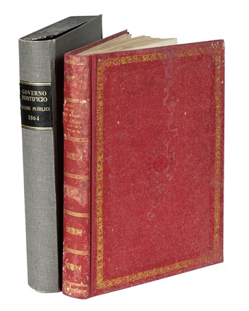 Ragguaglio delle cose operate dal Ministero del Commercio, delle Belle Arti [...] dall'anno 1859 al 1864. Ingegneria, Meccanica, Idrologia, Agricoltura, Economia, Archeologia, Scienze tecniche e matematiche, Scienze tecniche e matematiche, Scienze tecniche e matematiche, Scienze naturali, Economia, Sociologia, Arte  - Auction Books, Autographs and Manuscripts - Libreria Antiquaria Gonnelli - Casa d'Aste - Gonnelli Casa d'Aste