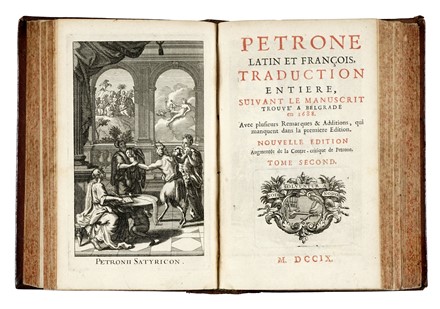  Petronius Arbiter : Latin et francois, traduction entiere [...] Tome premier (-second).  - Asta Libri, autografi e manoscritti - Libreria Antiquaria Gonnelli - Casa d'Aste - Gonnelli Casa d'Aste