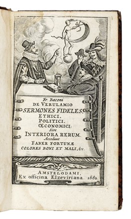  Bacon Francis : De Verulamio Sermones fideles. Ethici. Politici... Storia, Storia, Diritto e Politica  - Auction Books, Autographs and Manuscripts - Libreria Antiquaria Gonnelli - Casa d'Aste - Gonnelli Casa d'Aste
