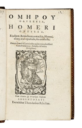 Homerus : Homeri Odyssea.... Letteratura classica, Legatura, Letteratura, Collezionismo e Bibliografia  - Auction Books, Autographs and Manuscripts - Libreria Antiquaria Gonnelli - Casa d'Aste - Gonnelli Casa d'Aste