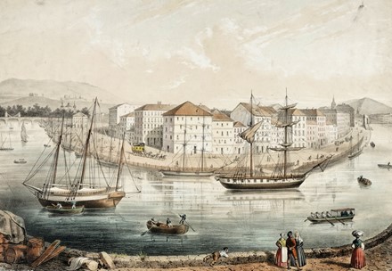  Louis Le Breton  (Douarnenez, 1818 - Parigi, 1866) : 2eme Vue de Boston.  - Auction Arte Antica, Moderna e Contemporanea [parte I] - Libreria Antiquaria Gonnelli - Casa d'Aste - Gonnelli Casa d'Aste