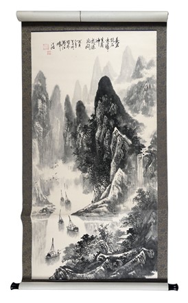  Incisione, Arte : Due kakemono con vedute paesistiche.  - Auction Arte Antica, Moderna e Contemporanea [parte I] - Libreria Antiquaria Gonnelli - Casa d'Aste - Gonnelli Casa d'Aste