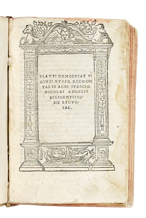  Plautus Titus Maccius : Plauti Comoediae... Letteratura classica, Letteratura  - Auction Books, Autographs and Manuscripts - Libreria Antiquaria Gonnelli - Casa d'Aste - Gonnelli Casa d'Aste