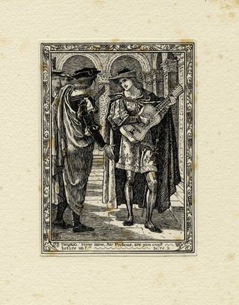  Walter Crane  (Liverpool, 1845 - Horsham, 1915) : Eight illustrations to Shakespeare's Two Gentlemen Of Verona by Walter Crane.  - Auction Old Masters, Modern and Contemporary Art - Libreria Antiquaria Gonnelli - Casa d'Aste - Gonnelli Casa d'Aste