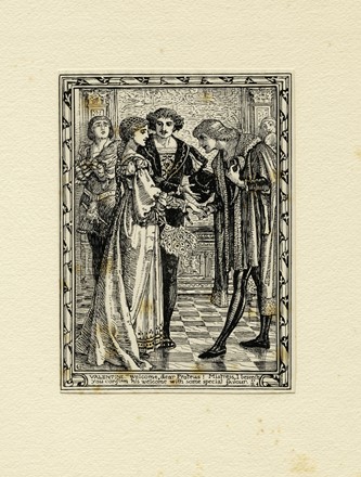  Walter Crane  (Liverpool, 1845 - Horsham, 1915) : Eight illustrations to Shakespeare's Two Gentlemen Of Verona by Walter Crane.  - Auction Old Masters, Modern and Contemporary Art - Libreria Antiquaria Gonnelli - Casa d'Aste - Gonnelli Casa d'Aste