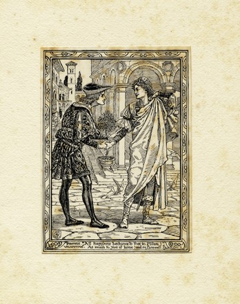  Walter Crane  (Liverpool, 1845 - Horsham, 1915) : Eight illustrations to Shakespeare's Two Gentlemen Of Verona by Walter Crane.  - Auction Old Masters, Modern and Contemporary Art - Libreria Antiquaria Gonnelli - Casa d'Aste - Gonnelli Casa d'Aste