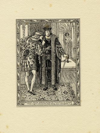  Walter Crane  (Liverpool, 1845 - Horsham, 1915) : Eight illustrations to Shakespeare's Two Gentlemen Of Verona by Walter Crane.  - Auction Old Masters, Modern and Contemporary Art - Libreria Antiquaria Gonnelli - Casa d'Aste - Gonnelli Casa d'Aste