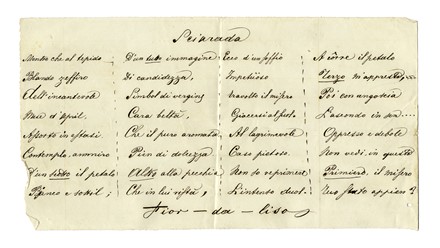 Otto invenzioni di rebus e tre fogli con logogrifi e sciarade.  - Auction Old Masters, Modern and Contemporary Art - Libreria Antiquaria Gonnelli - Casa d'Aste - Gonnelli Casa d'Aste