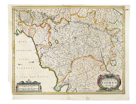  Paolo Santini  (Venezia, 1729 - Belluno, 1793), Gilles Robert de Vaugondy  (Parigi, 1688 - 1766) : Carte du Grand-Duch� de Toscane par le Sr. Robert G�ographe Ordin. du Roy.  - Auction Old Masters, Modern and Contemporary Art - Libreria Antiquaria Gonnelli - Casa d'Aste - Gonnelli Casa d'Aste