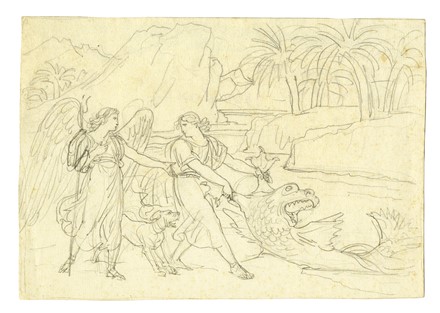  Bartolomeo Pinelli  (Roma, 1781 - 1835) : Otto disegni connessi a incisioni di soggetto biblico.  - Auction Old Masters, Modern and Contemporary Art - Libreria Antiquaria Gonnelli - Casa d'Aste - Gonnelli Casa d'Aste
