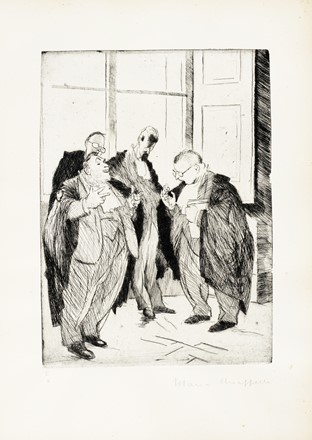  Francesco Chiappelli  (Pistoia, 1890 - Firenze, 1947) : Gli Avvocati.  - Auction Old Masters, Modern and Contemporary Art - Libreria Antiquaria Gonnelli - Casa d'Aste - Gonnelli Casa d'Aste
