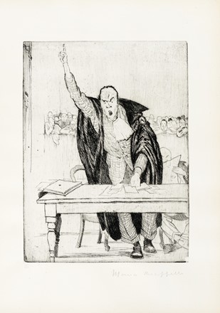  Francesco Chiappelli  (Pistoia, 1890 - Firenze, 1947) : Gli Avvocati.  - Auction Old Masters, Modern and Contemporary Art - Libreria Antiquaria Gonnelli - Casa d'Aste - Gonnelli Casa d'Aste