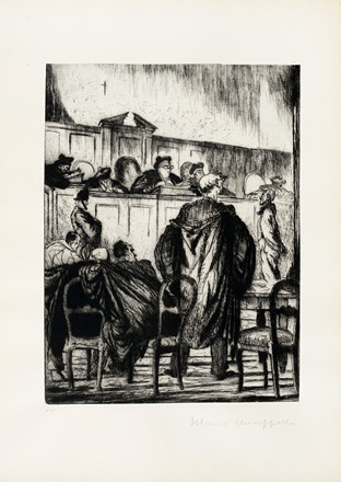  Francesco Chiappelli  (Pistoia, 1890 - Firenze, 1947) : Gli Avvocati.  - Auction Old Masters, Modern and Contemporary Art - Libreria Antiquaria Gonnelli - Casa d'Aste - Gonnelli Casa d'Aste