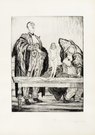  Francesco Chiappelli  (Pistoia, 1890 - Firenze, 1947) : Gli Avvocati.  - Auction Old Masters, Modern and Contemporary Art - Libreria Antiquaria Gonnelli - Casa d'Aste - Gonnelli Casa d'Aste
