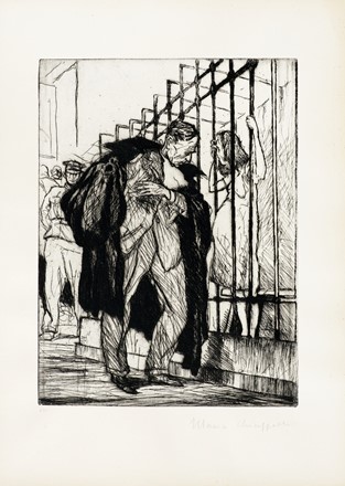 Francesco Chiappelli  (Pistoia, 1890 - Firenze, 1947) : Gli Avvocati.  - Auction Old Masters, Modern and Contemporary Art - Libreria Antiquaria Gonnelli - Casa d'Aste - Gonnelli Casa d'Aste