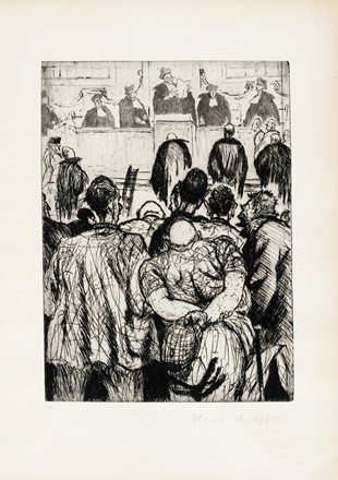  Francesco Chiappelli  (Pistoia, 1890 - Firenze, 1947) : Gli Avvocati.  - Auction Old Masters, Modern and Contemporary Art - Libreria Antiquaria Gonnelli - Casa d'Aste - Gonnelli Casa d'Aste