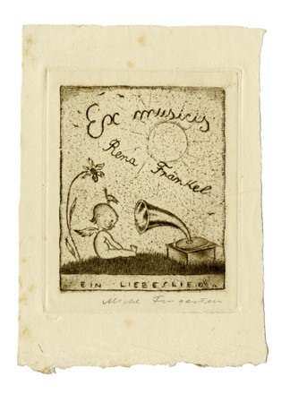  Michel Fingesten  (Buczkowitz, 1883 - Cerisano, 1943) : Lotto composto di 6 ex libris.  - Auction Old Masters, Modern and Contemporary Art - Libreria Antiquaria Gonnelli - Casa d'Aste - Gonnelli Casa d'Aste