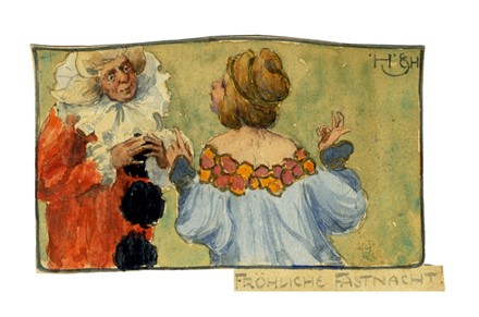  Hugo Scheyrer  (Wien, 1876 - 1965) : Lotto composto di 11 cartoline illustrate e 11 cartoline a stampa.  - Auction Old Masters, Modern and Contemporary Art - Libreria Antiquaria Gonnelli - Casa d'Aste - Gonnelli Casa d'Aste