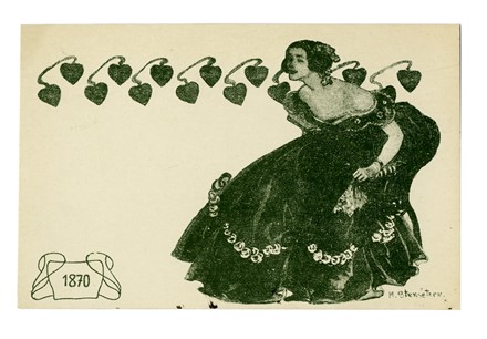 Hugo Scheyrer  (Wien, 1876 - 1965) : Lotto composto di 11 cartoline illustrate e 11 cartoline a stampa.  - Auction Old Masters, Modern and Contemporary Art - Libreria Antiquaria Gonnelli - Casa d'Aste - Gonnelli Casa d'Aste