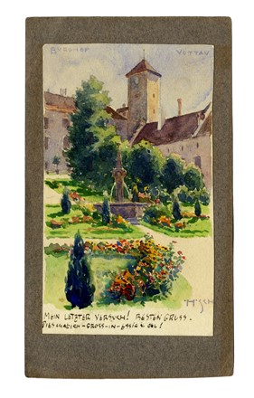  Hugo Scheyrer  (Wien, 1876 - 1965) : Lotto composto di 11 cartoline illustrate e 11 cartoline a stampa.  - Auction Old Masters, Modern and Contemporary Art - Libreria Antiquaria Gonnelli - Casa d'Aste - Gonnelli Casa d'Aste