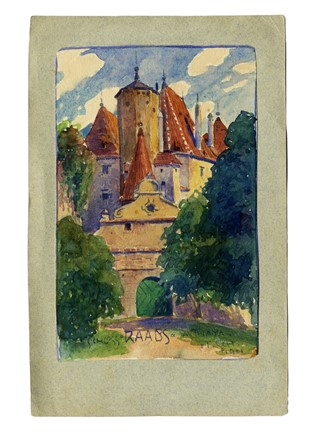  Hugo Scheyrer  (Wien, 1876 - 1965) : Lotto composto di 11 cartoline illustrate e 11 cartoline a stampa.  - Auction Old Masters, Modern and Contemporary Art - Libreria Antiquaria Gonnelli - Casa d'Aste - Gonnelli Casa d'Aste