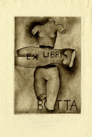  Peter Fingesten  (Berlino, 1916 - East Harlem, 1987) : Lotto composto di 2 ex libris.  - Auction Old Masters, Modern and Contemporary Art - Libreria Antiquaria Gonnelli - Casa d'Aste - Gonnelli Casa d'Aste