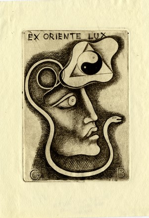  Peter Fingesten  (Berlino, 1916 - East Harlem, 1987) : Lotto composto di 2 ex libris.  - Auction Old Masters, Modern and Contemporary Art - Libreria Antiquaria Gonnelli - Casa d'Aste - Gonnelli Casa d'Aste