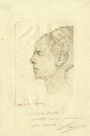  Raoul Dal Molin Ferenzona  (Firenze, 1879 - Milano, 1946) : Lotto composto di 3 ex libris per Giovanni Botta.  Franco Rognoni  (Milano, 1913 - 1999)  - Auction Old Masters, Modern and Contemporary Art - Libreria Antiquaria Gonnelli - Casa d'Aste - Gonnelli Casa d'Aste