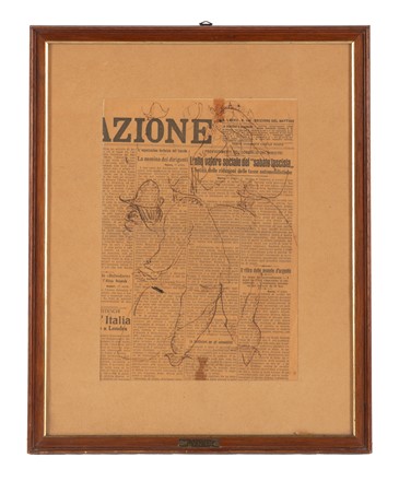  Lorenzo Viani  (Viareggio, 1882 - Ostia, 1936) : Lotto composto di 3 disegni.  - Auction Old Masters, Modern and Contemporary Art - Libreria Antiquaria Gonnelli - Casa d'Aste - Gonnelli Casa d'Aste