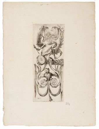  Stefano Della Bella  (Firenze, 1610 - 1664) : Ornamenti o grottesche.  - Asta STAMPE E DISEGNI DAL XVI AL XX SECOLO - Libreria Antiquaria Gonnelli - Casa d'Aste - Gonnelli Casa d'Aste