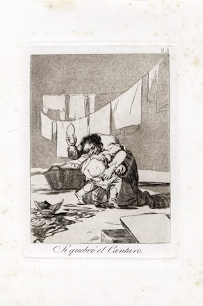  Francisco Goya y Lucientes  (Fuendetodos, 1746 - Bordeaux, 1828) : Qual la desca�onan!  - Auction Old Masters, Modern and Contemporary Art - Libreria Antiquaria Gonnelli - Casa d'Aste - Gonnelli Casa d'Aste
