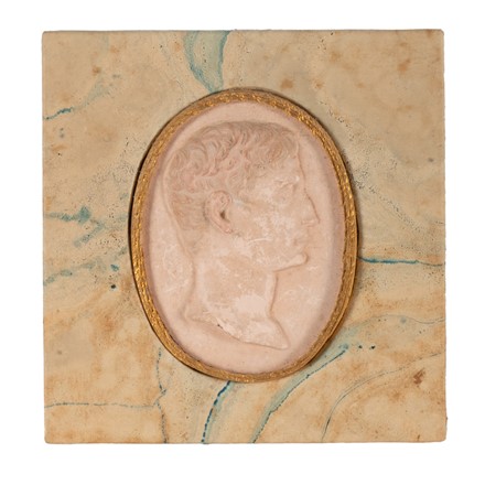  Autori vari : Lotto composto di 27 formelle, placchette, disegni e dipinti a tema ritrattistico.  - Asta Asta di beneficenza. Dalla collezione di Franco Lucini. - Libreria Antiquaria Gonnelli - Casa d'Aste - Gonnelli Casa d'Aste